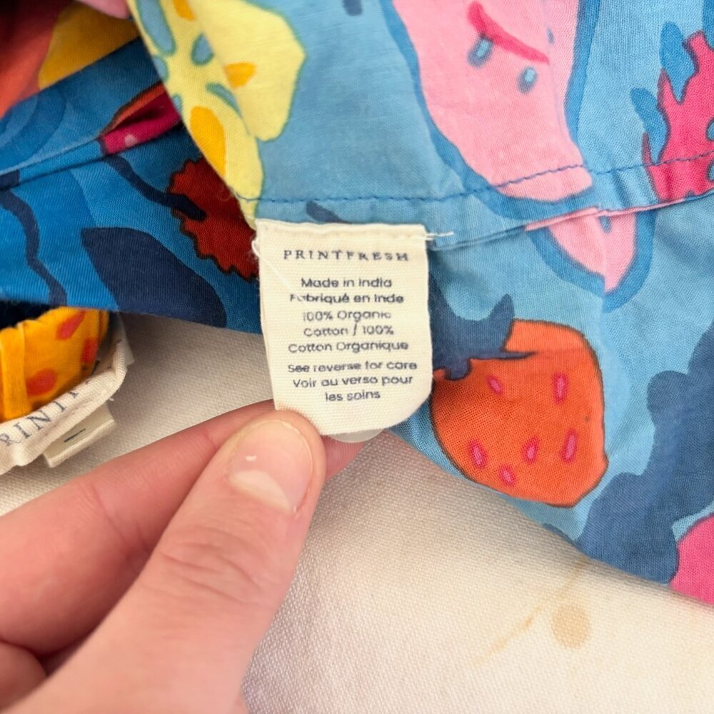 Printfresh Smoothie Time Short Sleeve Pajama Set, Tropical Blue - Picture 8 of 8